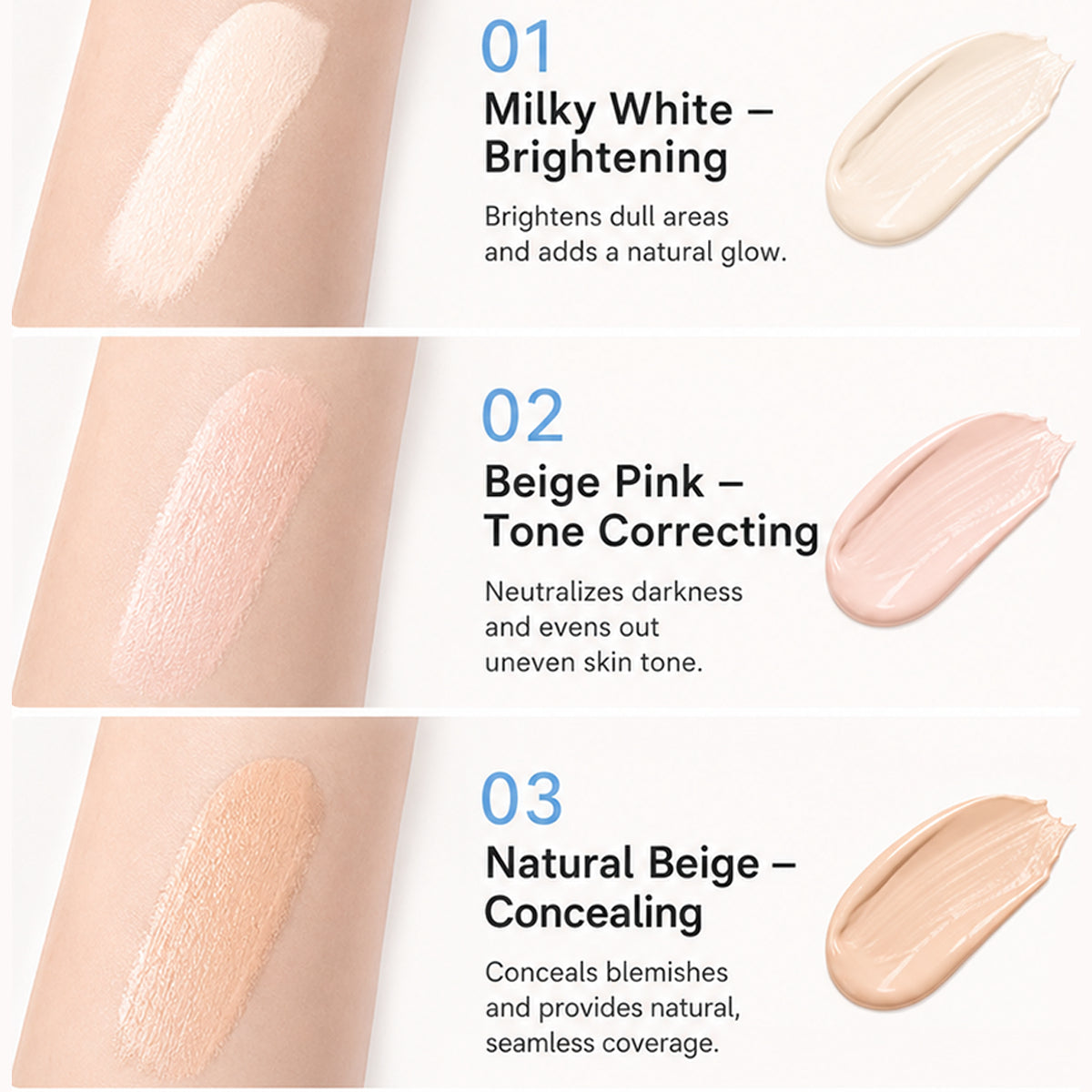 🔥Last Day- Buy 1 Get 1 Free🔥Dual-Effect Concealer & Powder Foundation