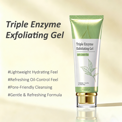 Last Day-Buy 1 Get 1 Free💙Triple Enzyme Green Tea Exfoliating Aqua Peeling Gel