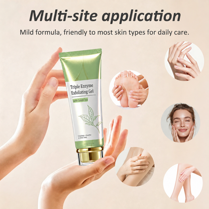 Last Day-Buy 1 Get 1 Free💙Triple Enzyme Green Tea Exfoliating Aqua Peeling Gel