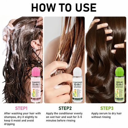 🔥Last Day Promotion🔥Gopuremagy Shampoo, Conditioner & Hair Serum Set, Free Shipping
